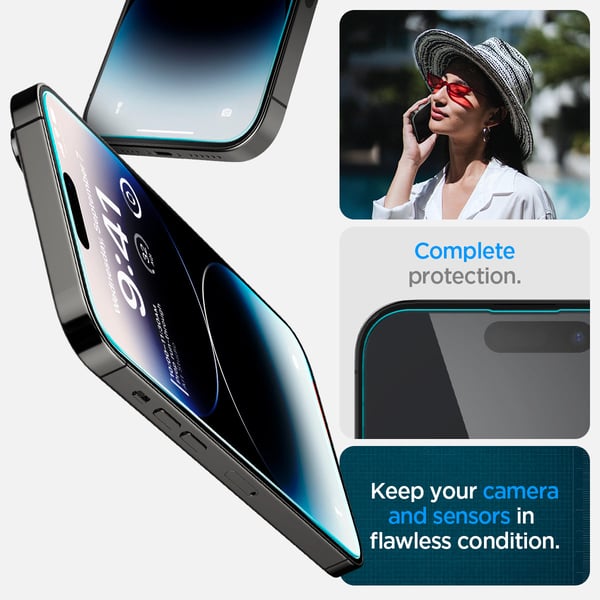 Miniatyrbild 7 av 13: Spigen EZ FIT GLAS.tR Genomskinligt skärmskydd Apple 1 styck