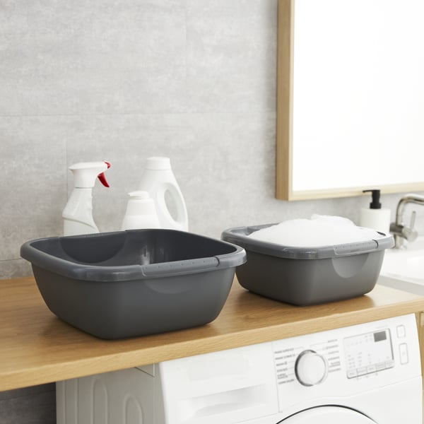 Miniatyrbild 3 av 3: Rotho 1782308853PCWS tvättkorg 5 l Rektangulär Plast Svart