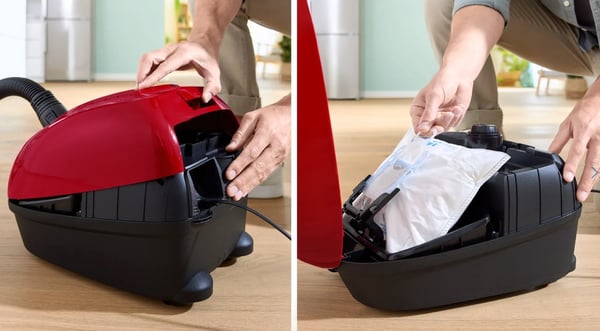 Pikkukuva 2 / 11: Bosch Serie 4 BGD38RD1H imuri 4 L Tynnyri-imuri Kuiva 600 W Pölypussi
