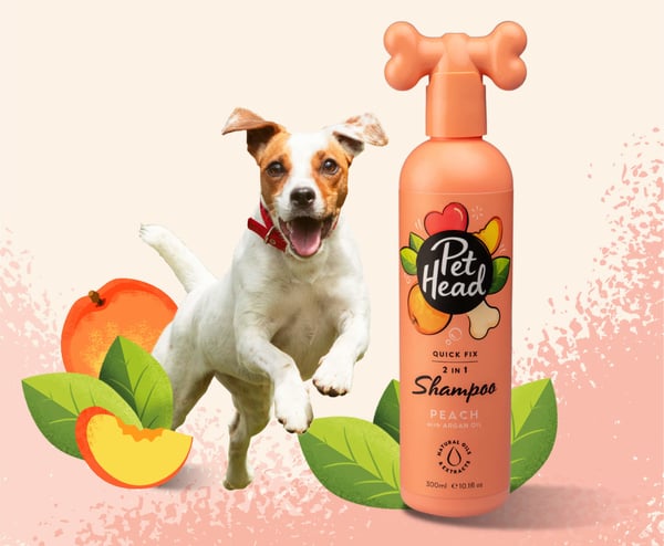 Miniatyrbild 3 av 3: Pet Head Quick Fix 300 ml Hund 2-i-1 schampo och balsam