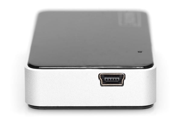 Miniatyrbillede 2 af 5: Digitus DA-70322-2 kortlæser USB 2.0 Sort, Sølv