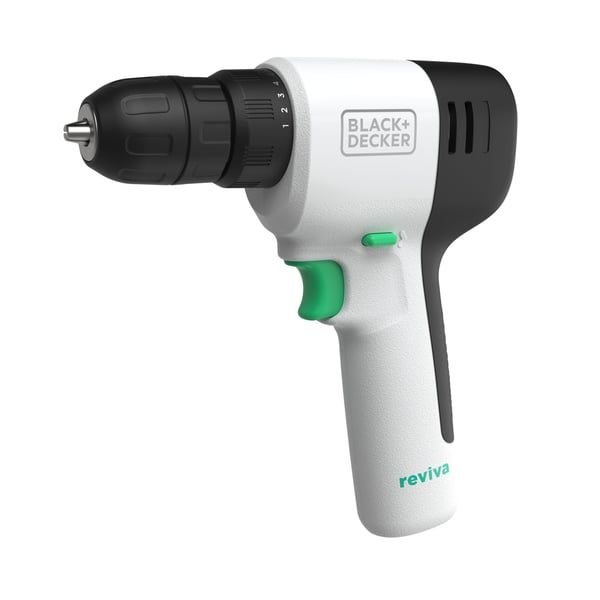 Black & Decker REVDD12C-QW bor Nøglefri 880 g Hvid