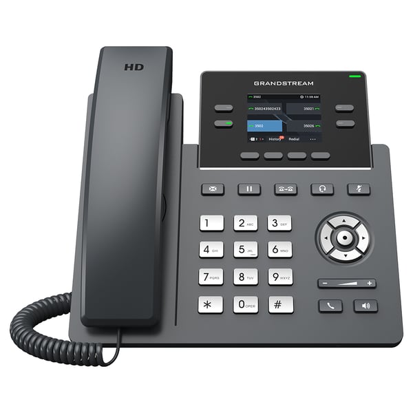 Miniatyrbild 1 av 3: Grandstream Networks GRP2612G IP-telefoner Svart 4 linjer LCD