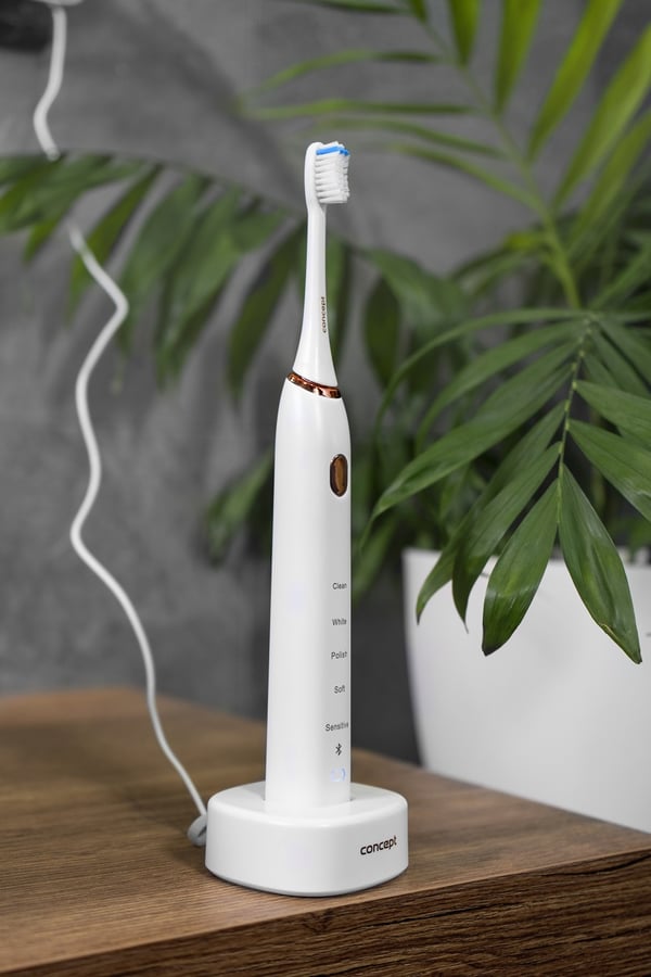 Miniatyrbild 11 av 24: Concept ZK5000 elektriska tandborstar Vuxen Ultraljudstandborste Vit