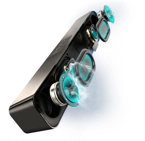C-TECH SPK-06 soundbar-kaiutin Musta 10 W
