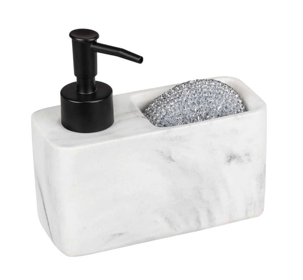 WENKO 54668100 sæbebeholder 0,15 L Sort, Hvid