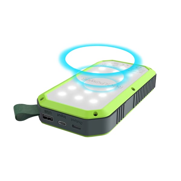 Ultron PB-10000 Lithium polymer (LiPo) 10000 mAh Trådløs opladning Sort, Grøn