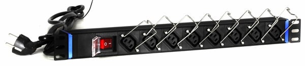 Miniatyrbillede 1 af 2: DSIT DS-8PDU-C13 strømforsyningsenhed (PDU) 8 AC stikkontakt(er) 1U Sort