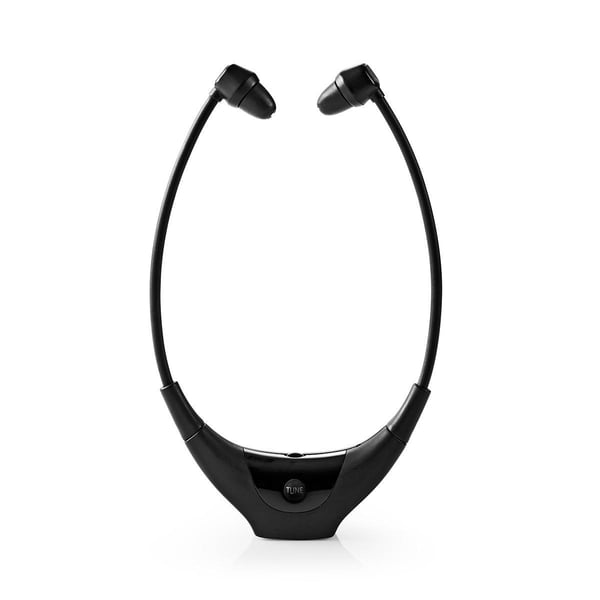 Pikkukuva 11 / 12: Nedis HPRF010BK kuulokkeet ja kuulokemikrofoni Langallinen & langaton Leuan ali TV USB Type-C Latausteline Musta