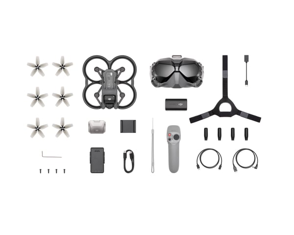 DJI Avata Fly Smart Combo 4 rotorer Quadrokopter 48 MP 3840 x 2160 pixel 2420 mAh Sort, Grå DJI Avata Fly Smart Combo 4 rotorer Quadrokopter 48 MP 3840 x 2160 pixel 2420 mAh Sort, Grå