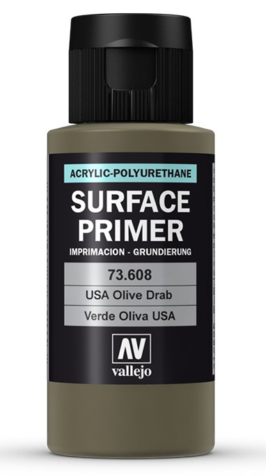 Vallejo 70.608 akrylmaling 60 ml Oliven Flaske