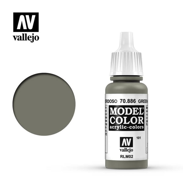 Pikkukuva 2 / 2: Vallejo 70.886 akryyliväri 17 ml Vihreä, Harmaa Pullo