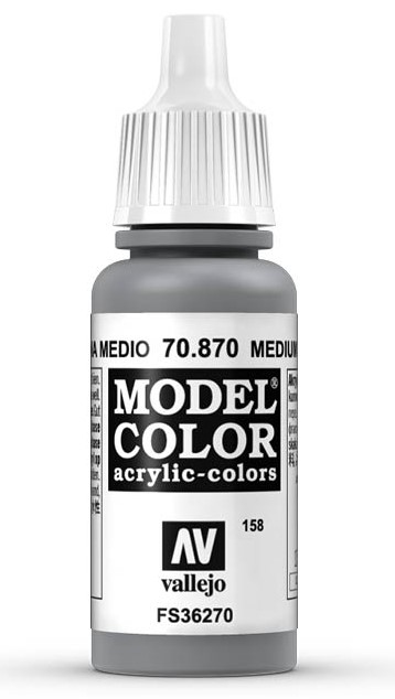 Vallejo 70.870 akrylmaling 17 ml Grå Flaske