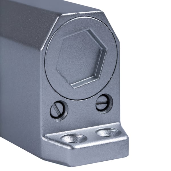 Wolfpack Cierra Puertas Con Retenedor Fuerza 3. Color Plata (Puertas 80/100 cm.)