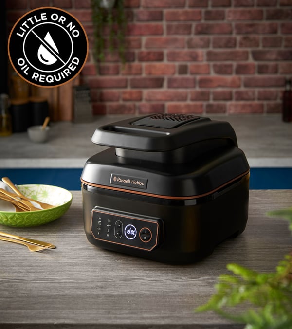Miniatyrbillede 6 af 13: Russell Hobbs SatisFry Air & Grill Multikocher 5,5 L 1745 W Sort