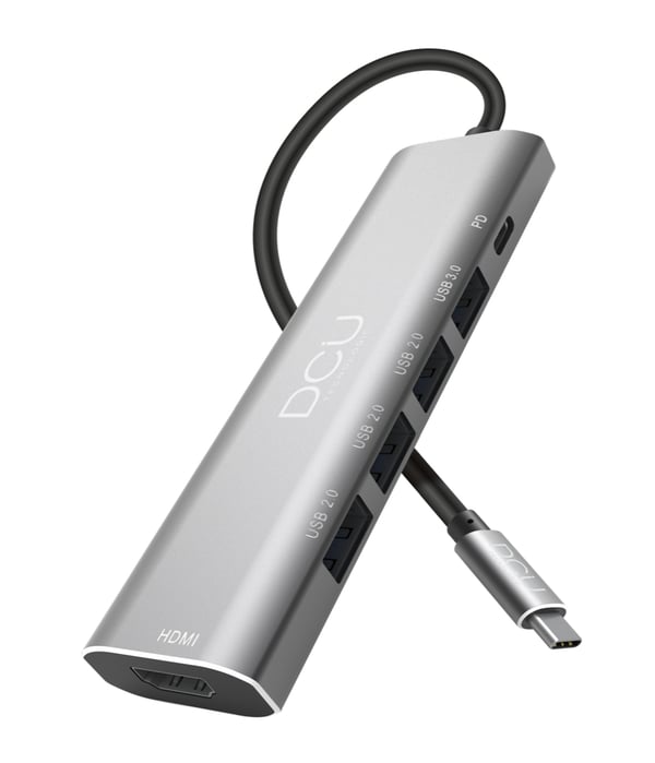 Miniatyrbild 5 av 6: DCU Advance Tecnologic 391168 gränssnittshubbar 2 x USB 3.2 Gen 2 (3.1 Gen 2) Type-C 480 Mbit/s Grå