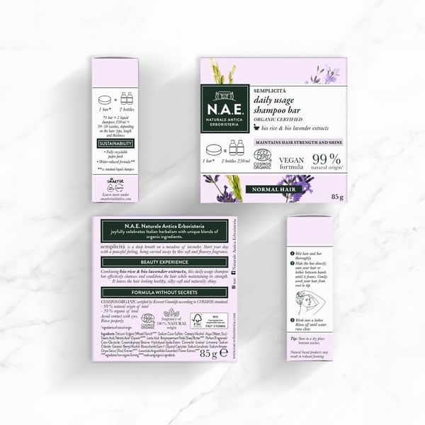 Pikkukuva 2 / 4: N.A.E. Semplicità 85 g Shampoopala Kuluttajille Naisten