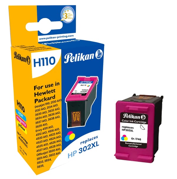 Pelikan 4950880 blækpatron 1 stk Kompatibel Blå, Magenta, Gul