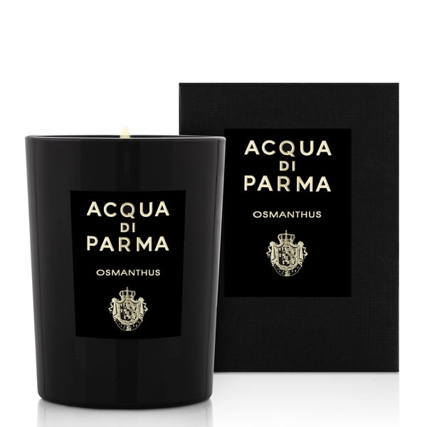 Acqua di Parma Osmanthus vahakynttilä Pyöreä Kukallinen, Hedelmäinen, Mandariini, Neroli, Osmanthus, Patsuli, Pioni, Rosépippuri Musta 1 kpl
