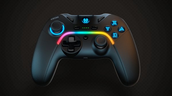 Pikkukuva 7 / 17: Krom Kayros Musta Bluetooth Pad-ohjain Analoginen/Digitaalinen Android, Nintendo Switch, PC, iOS