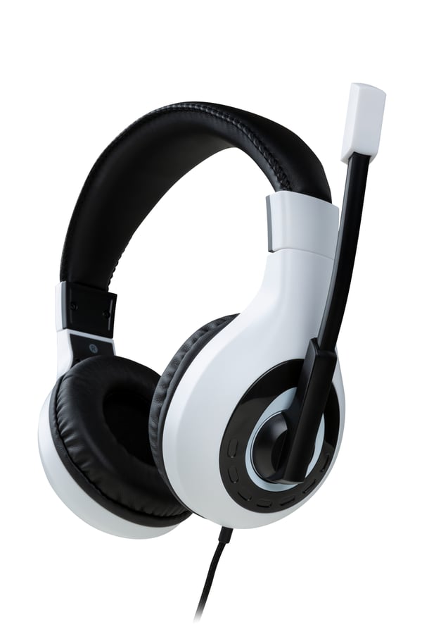 Miniatyrbild 7 av 10: Bigben Interactive Wired Stereo Gaming Headset V1 Hörlurar Kabel Huvudband Spela Svart, Vit