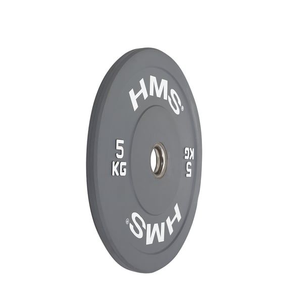 Miniatyrbillede 5 af 5: HMS Fitness CBR05 1 stk Olympic Gummibelagt vægtskive