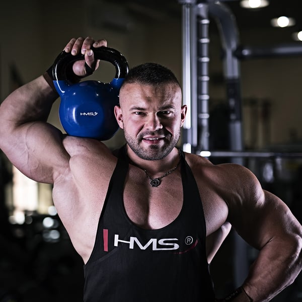 Miniatyrbild 2 av 2: HMS Fitness KNV08 8 kg Kettlebell standard