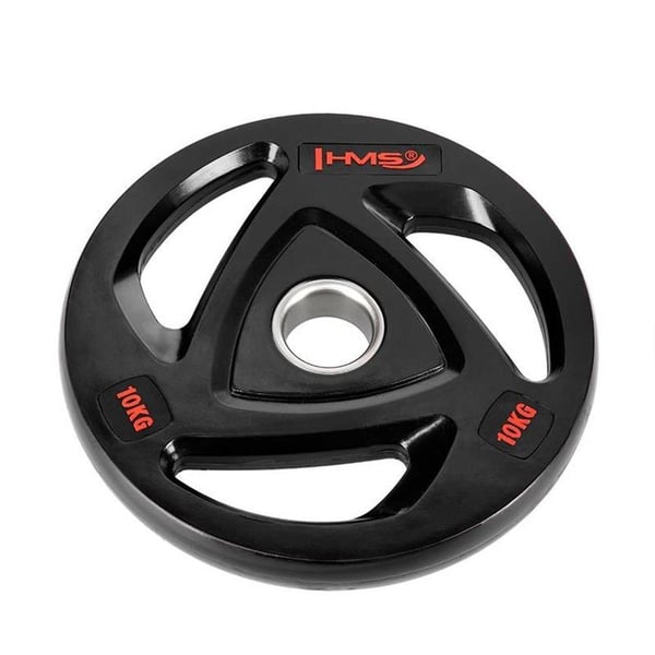 HMS Fitness TOX10 1 kpl Olympic Kumipinnoitettu painolevy