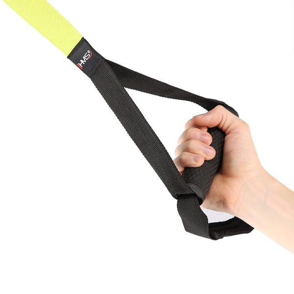 HMS Fitness TX11 motionsbånd Nitril-butadiengummi (NBR), Polypropylen (PP), Stål Sort, Gul