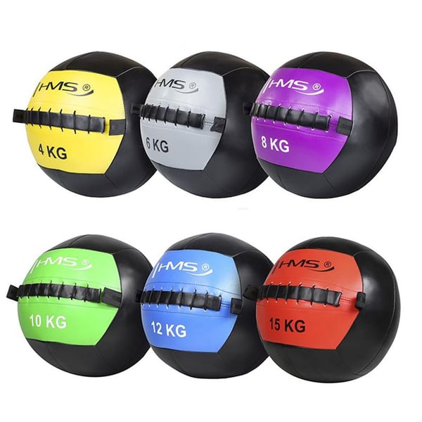 HMS Fitness WLB12 medicinbold 12 kg Sort, Blå