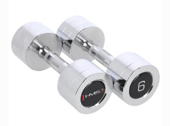 Miniatyrbild 6 av 6: HMS Fitness CHD06 Hantel med fast vikt 6 kg 2 styck