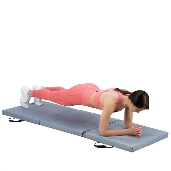 Miniatyrbillede 2 af 14: HMS Fitness MGS02 Almindelig øvelsesmåtte Grå