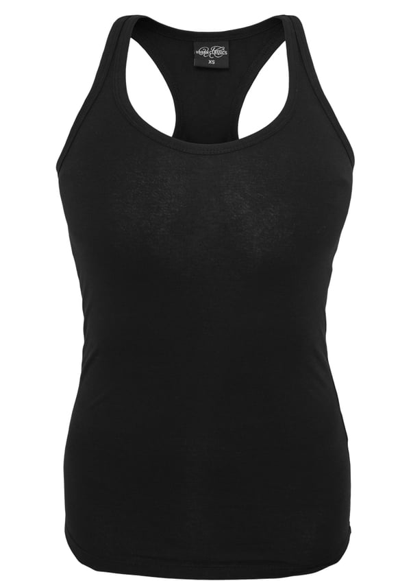 Miniatyrbillede 2 af 7: Urban Classics Ladies Jersey Tanktop Rund hals Kort ærme Bomuld, Elastin