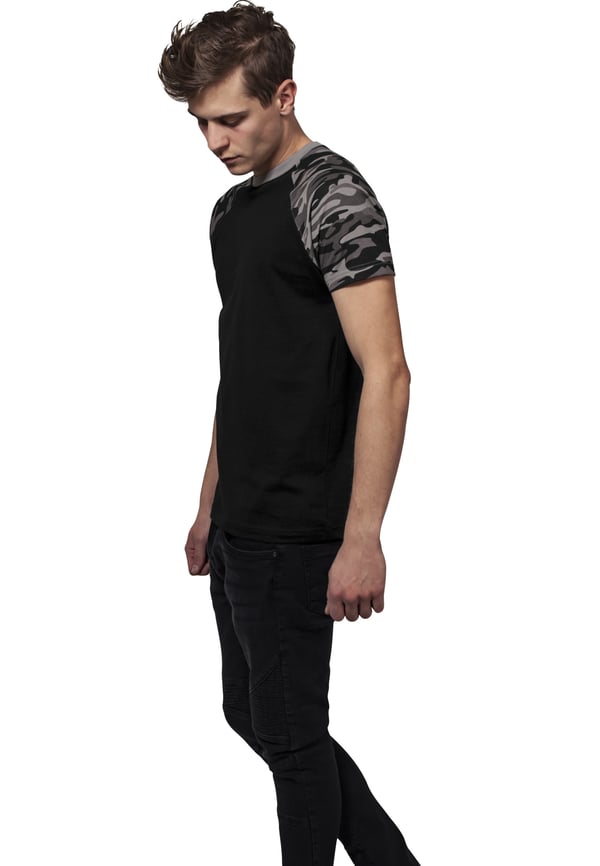Urban Classics Raglan Contrast Tee T-tröja Rund halsringning Kortärmad Bomull, Jersey
