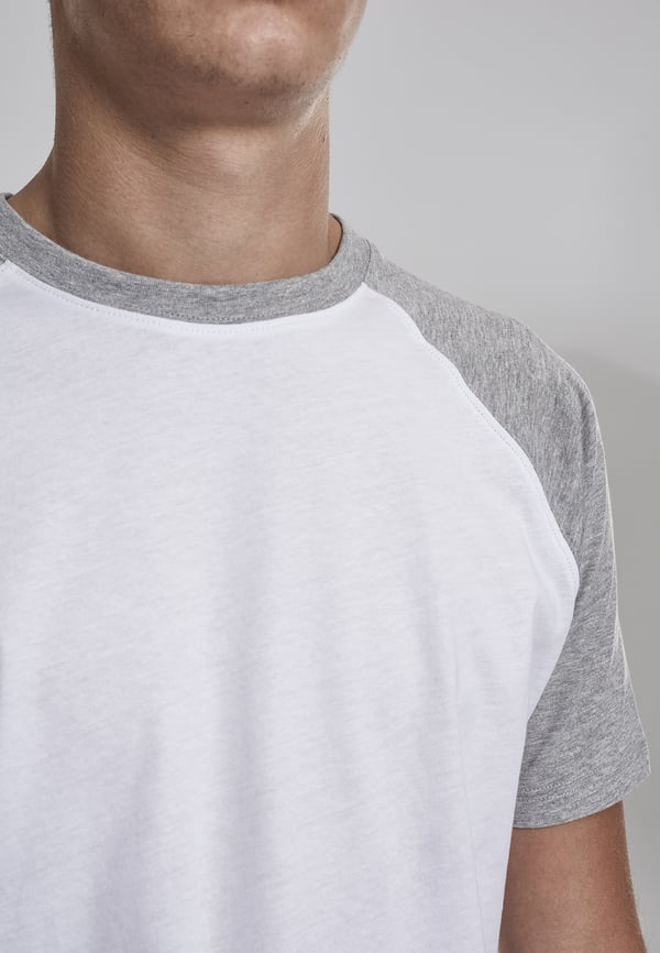 Urban Classics Raglan Contrast Tee T-shirt Crew neck Kort ærme Bomuld, Jersey