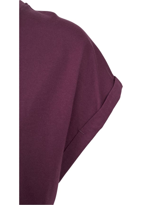 Urban Classics Ladies Extended Shoulder Tee T-paita Pyöreä kaula-aukko Lyhyt hiha Puuvilla, Neulekangas