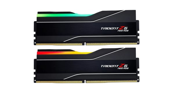 Miniatyrbillede 5 af 7: G.Skill Trident Z5 Neo RGB F5-6000J3636F16GX2-TZ5NR hukommelsesmodul 32 GB 2 x 16 GB DDR5 288-pin DIMM