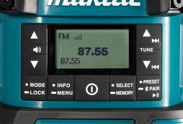 Pikkukuva 2 / 4: Makita DMR056 radio Kannettava Analoginen & digitaalinen Musta, Sininen