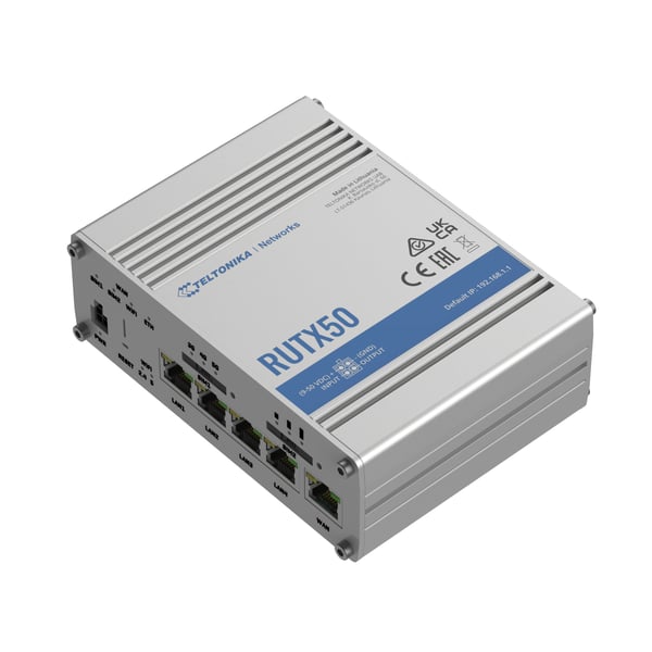 Teltonika RUTX50 langaton reititin Gigabitti Ethernet 5G Ruostumaton teräs