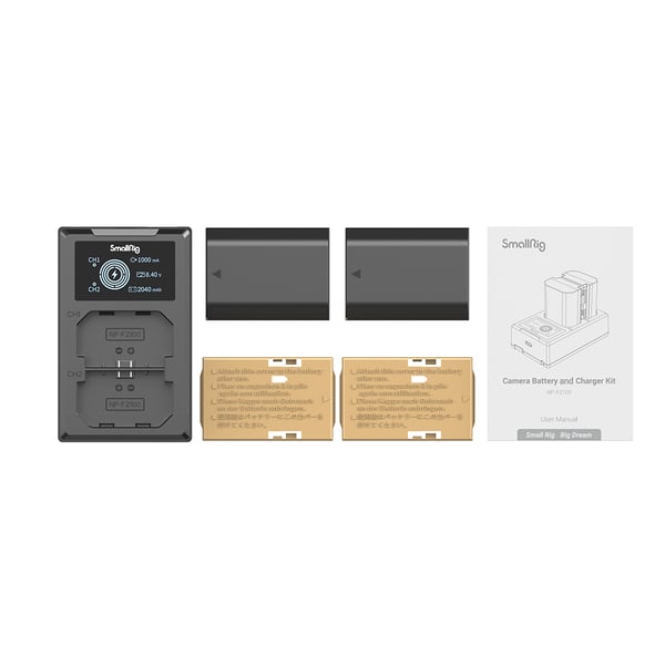 Miniatyrbillede 2 af 7: SmallRig 3824B batterioplader Batteri til digitalkamera USB