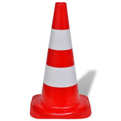 VidaXL 141818 trafikkegle & tønde Rød, Hvid Plast 10 stk