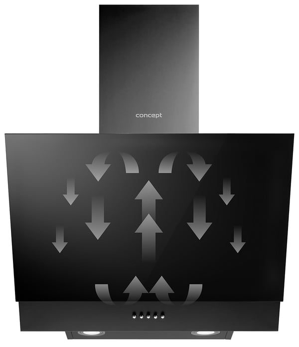Concept OPK5160BC emhætte Vægmonteret Hvid 550 m³/t