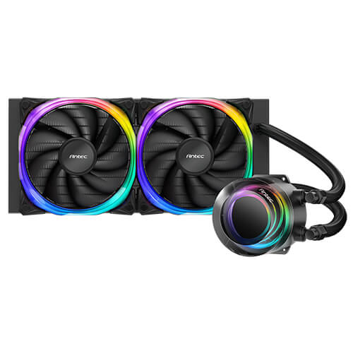 Antec VORTEX 240 ARGB Processor Alt-i-en væskekøler Sort