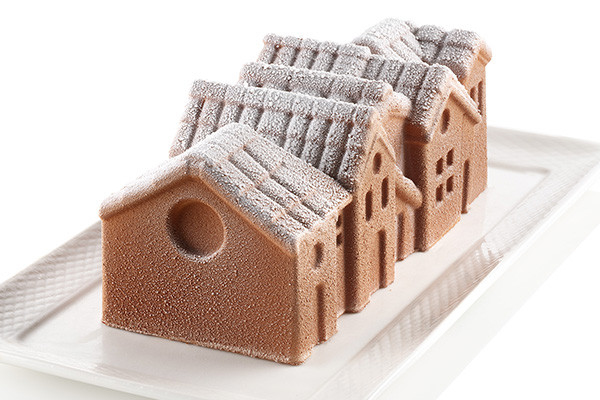 Silikomart Winter Village Kageform 1 stk