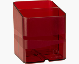 Miniatyrbild 2 av 2: Exacompta PEN-CUBE pennställ Polystyren (PS) Röd, Translucent