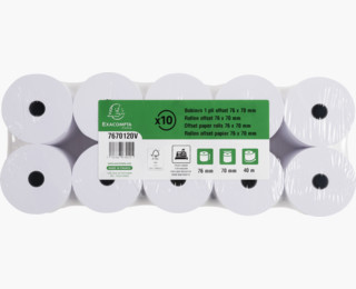Exacompta 7670120V kuittirulla 10 kpl 60 g/m² 76 mm 40 m