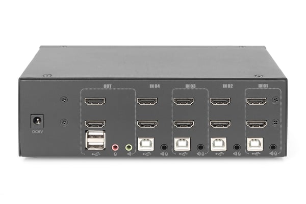 Digitus DS-12883 KVM-kytkin Musta