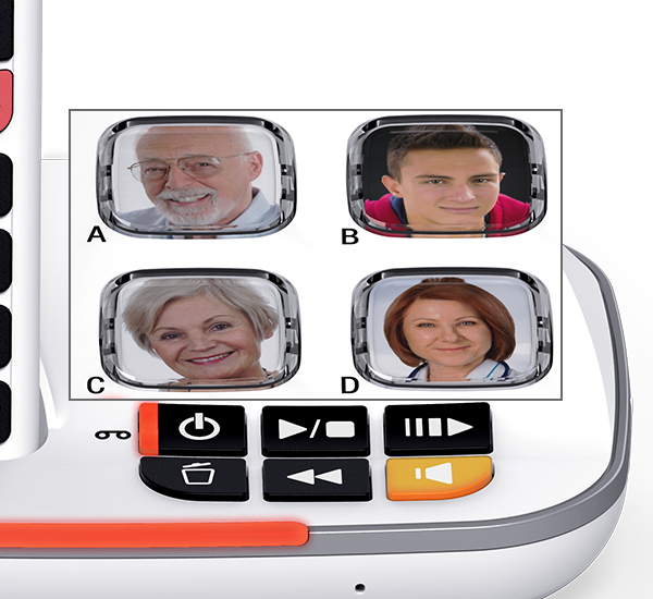 Atlinks XTRA 2355 DECT telefon Nummervisning Hvid