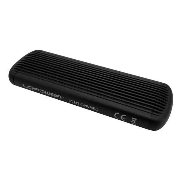 Miniatyrbillede 7 af 9: LC-Power LC-M2-C-NVME-2 drevkabinet SSD kabinet Sort M.2