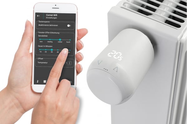 Miniatyrbild 5 av 8: EUROtronic Comet Wifi termostater WLAN Vit
